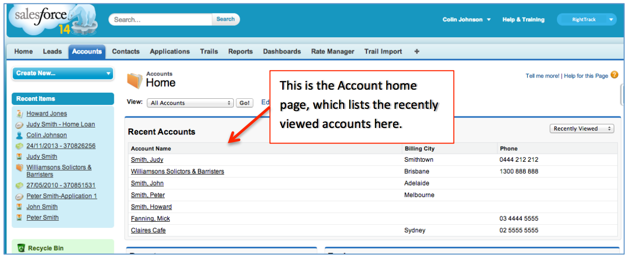 RightTrack ANZ Mobile Lender CRM System Salesforce.com Compass